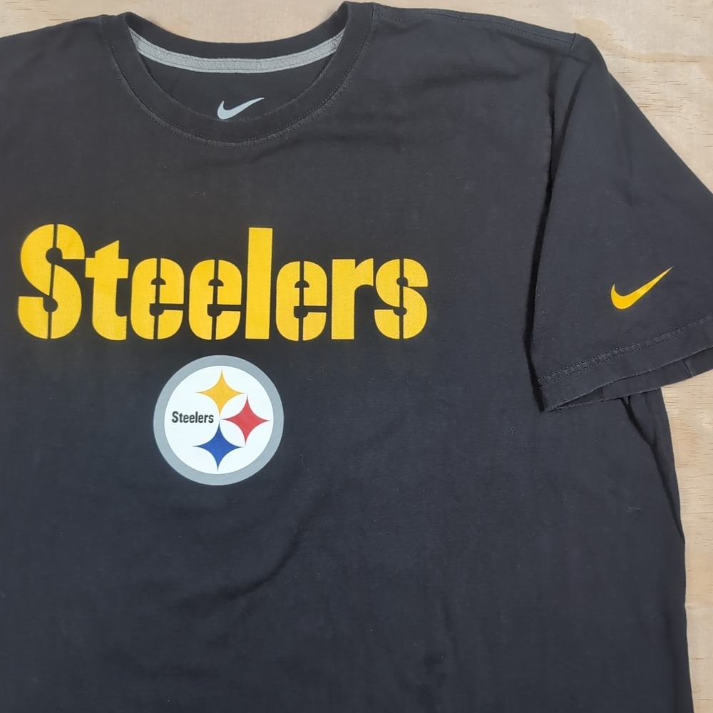 Nike Regular Fit Mens 2XL XXL NFL Pittsburgh Steelers Football Graphic T Shirt